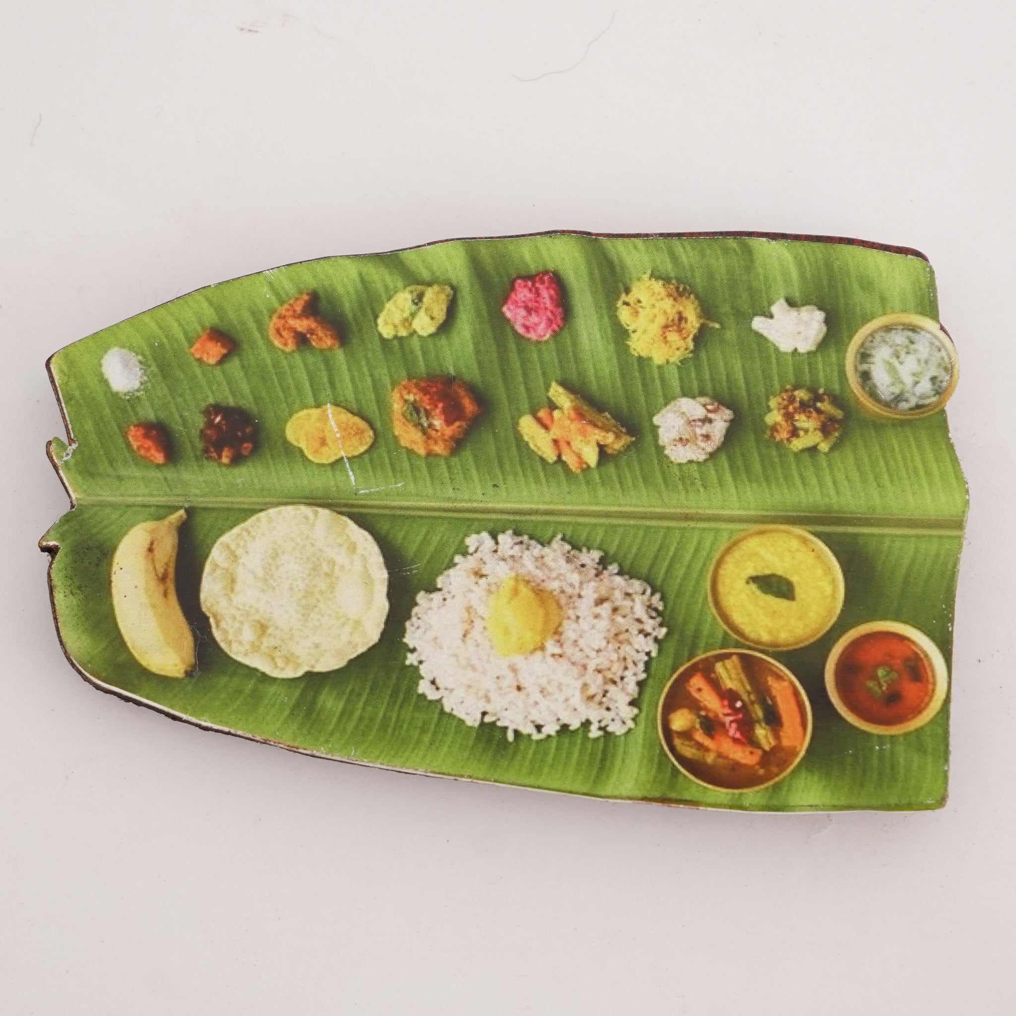 Onam Sadhya Fridge Magnet – Miniature Kerala Feast Banana Leaf  Kitchen & Home Decor Gift