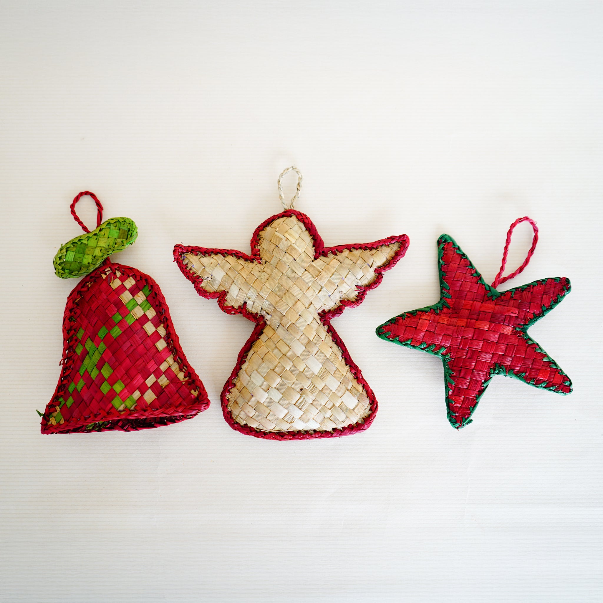 Eco-Friendly Christmas Tree Decoration Combo(Pack of 3) |Handmade Screw Pine