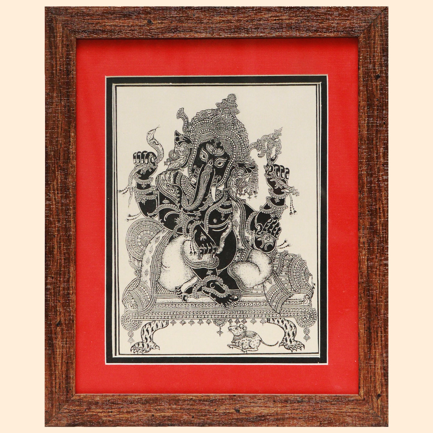 Shop traditional handpainted Pattachitra Ganesha Painting