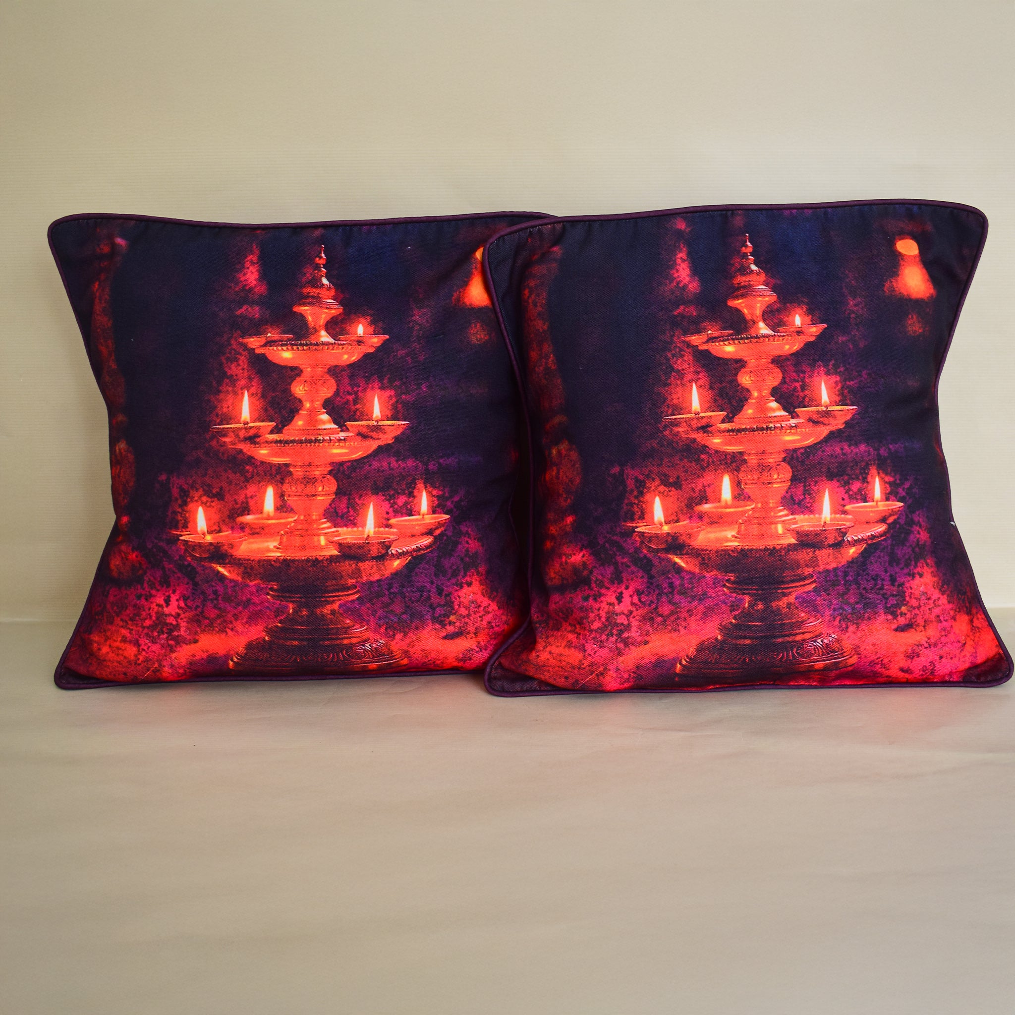 Glowing Lamp Cushion Cover