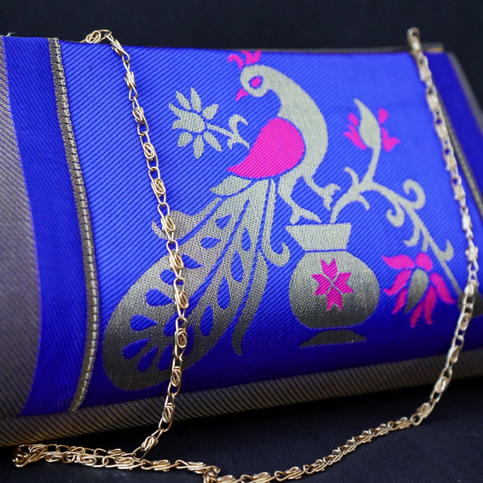 Paithani Celestial Peacock Clutch