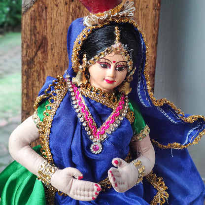 Handmade Raagini Gopika Fabric Doll The Bejeweled Pot Bearer