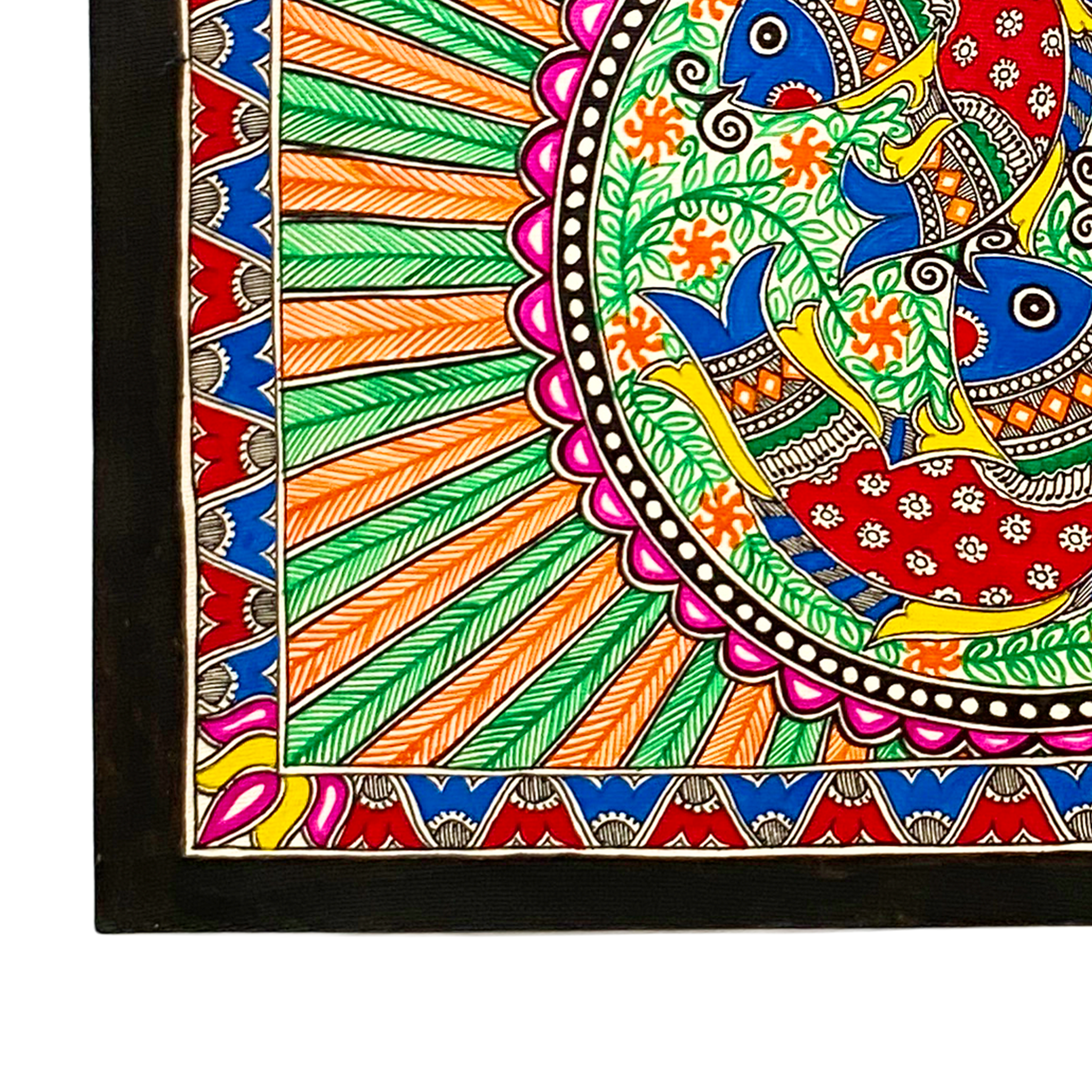 Hand Painted Madhubani Matsya Art -Made to Order