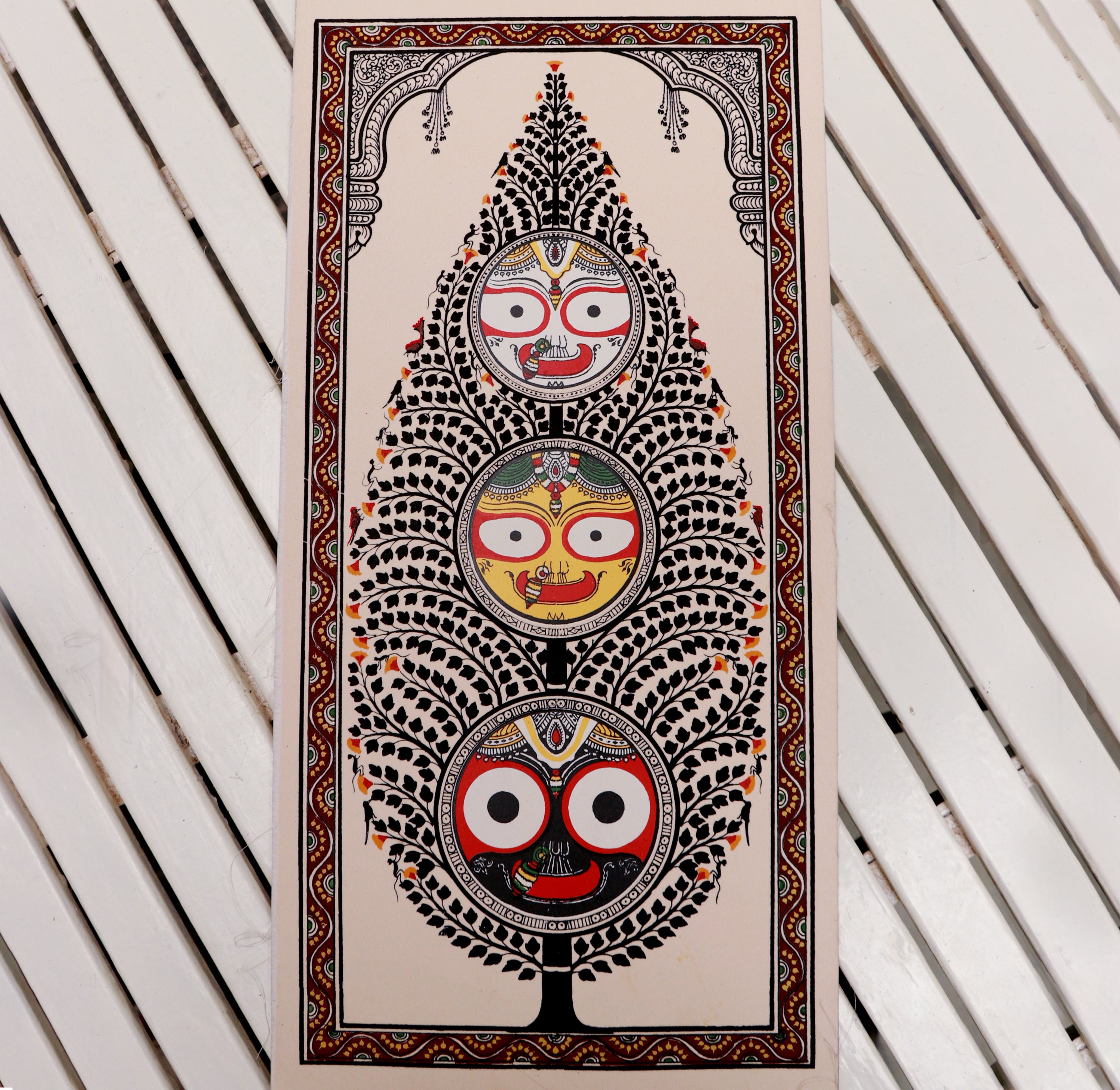 Handpainted Pattachitra - Tree of Life: Eternal Essence 