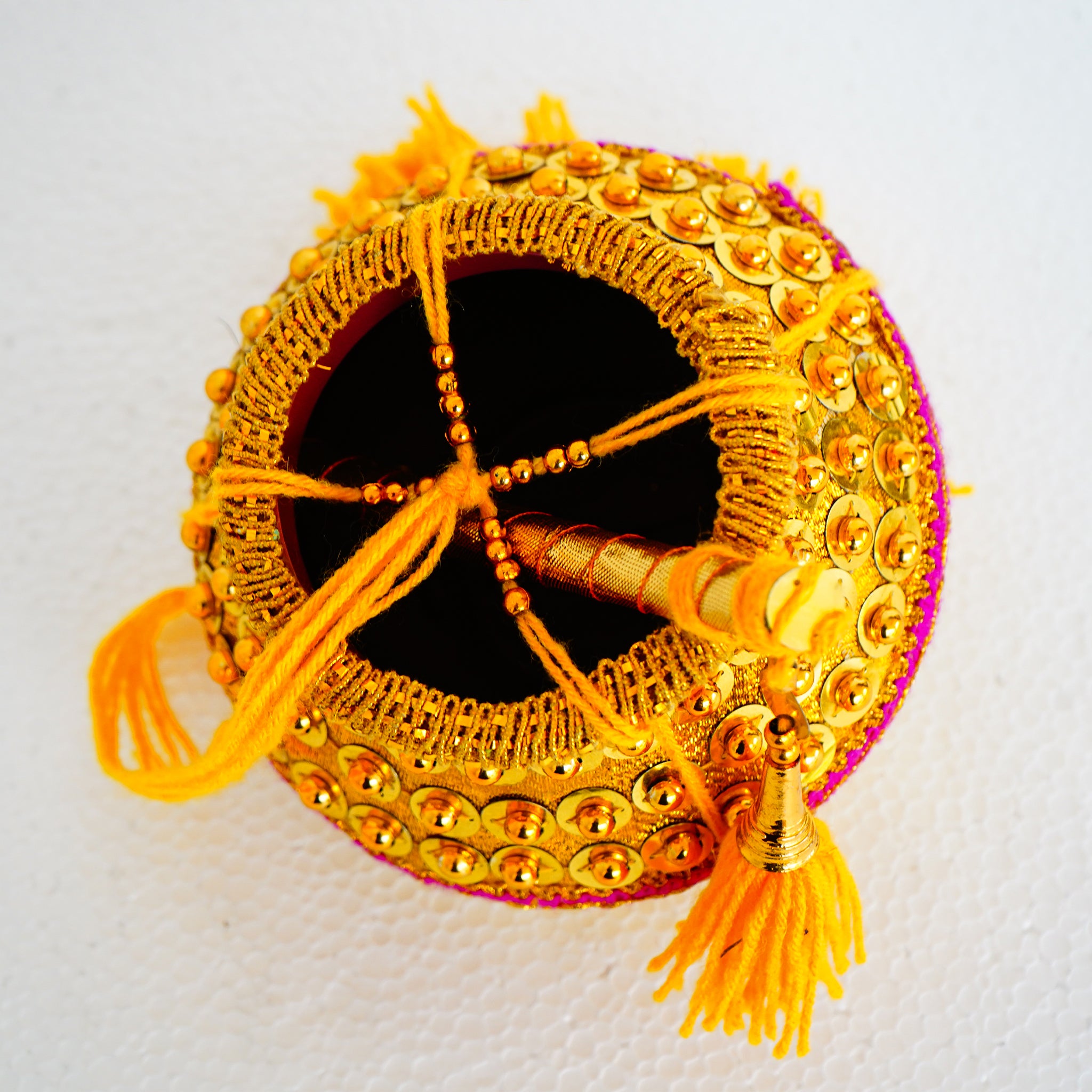 Lord Krishna's Vennaikuddam (Decorative Pot) with Flute