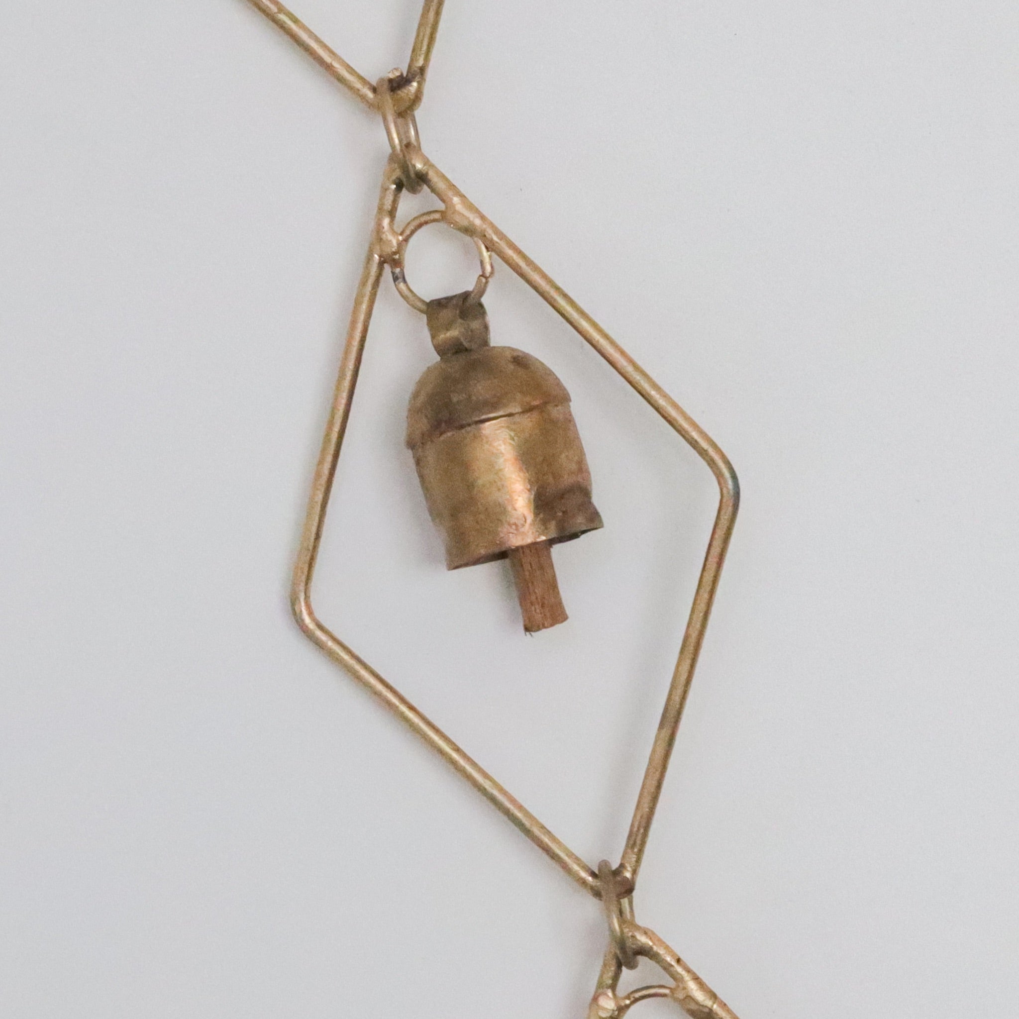 Kutch Copper Bells-Diamond-shaped Hanging Bell