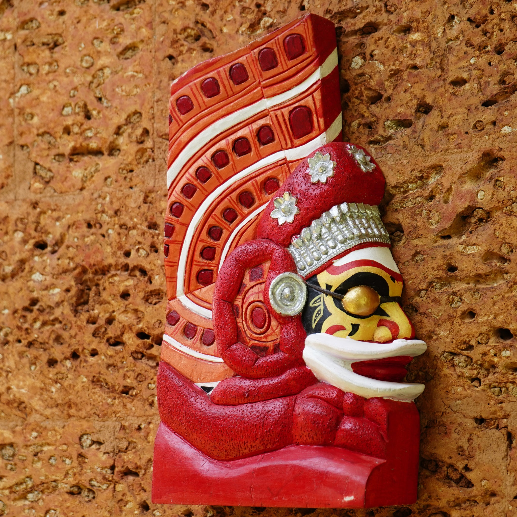 Handcrafted Wooden Kathivanoor Veeran Theyyam  - Made to Order