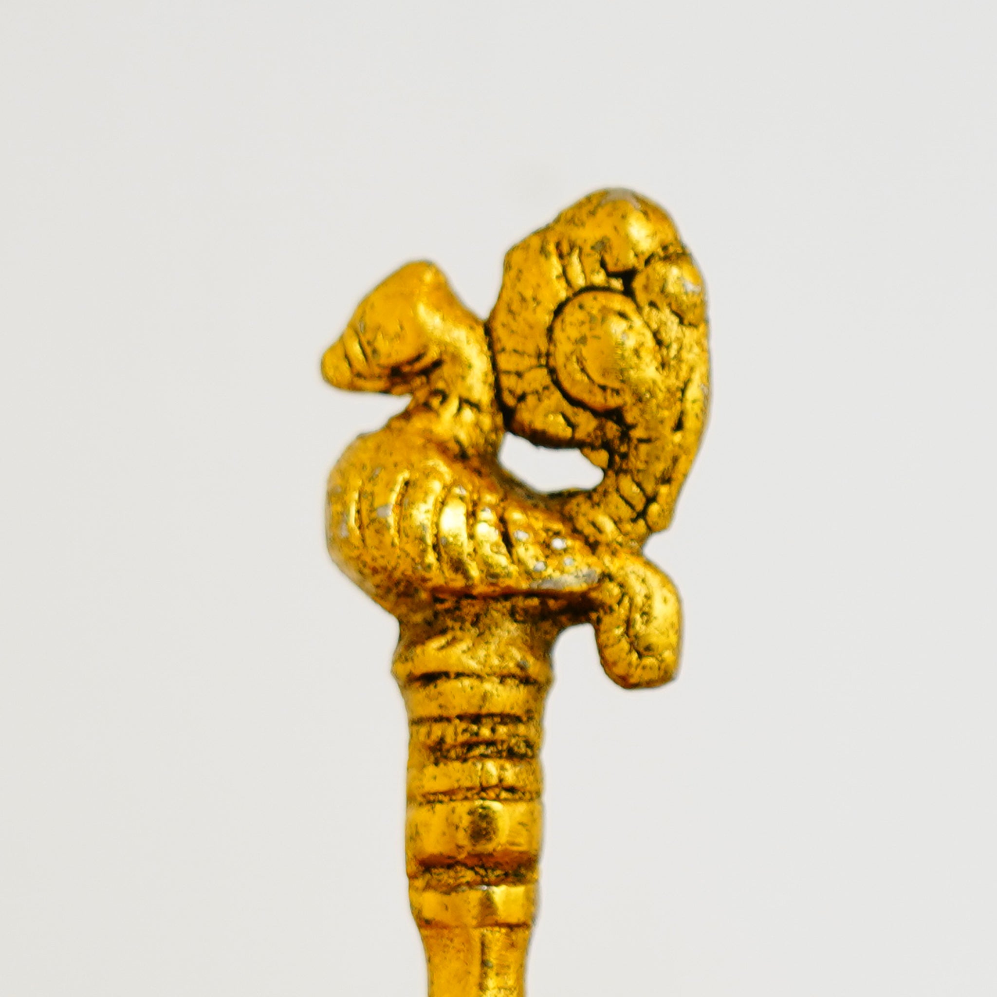 Peacock Head Deepak with Stand Traditional Brass Oil Lamp for Home Decor