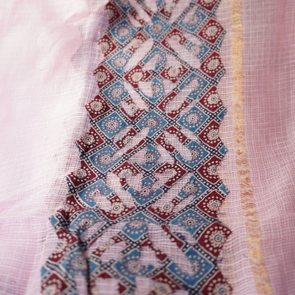 Shop Pastel Pink & Blue Applique Kotadoria Dupatta Online