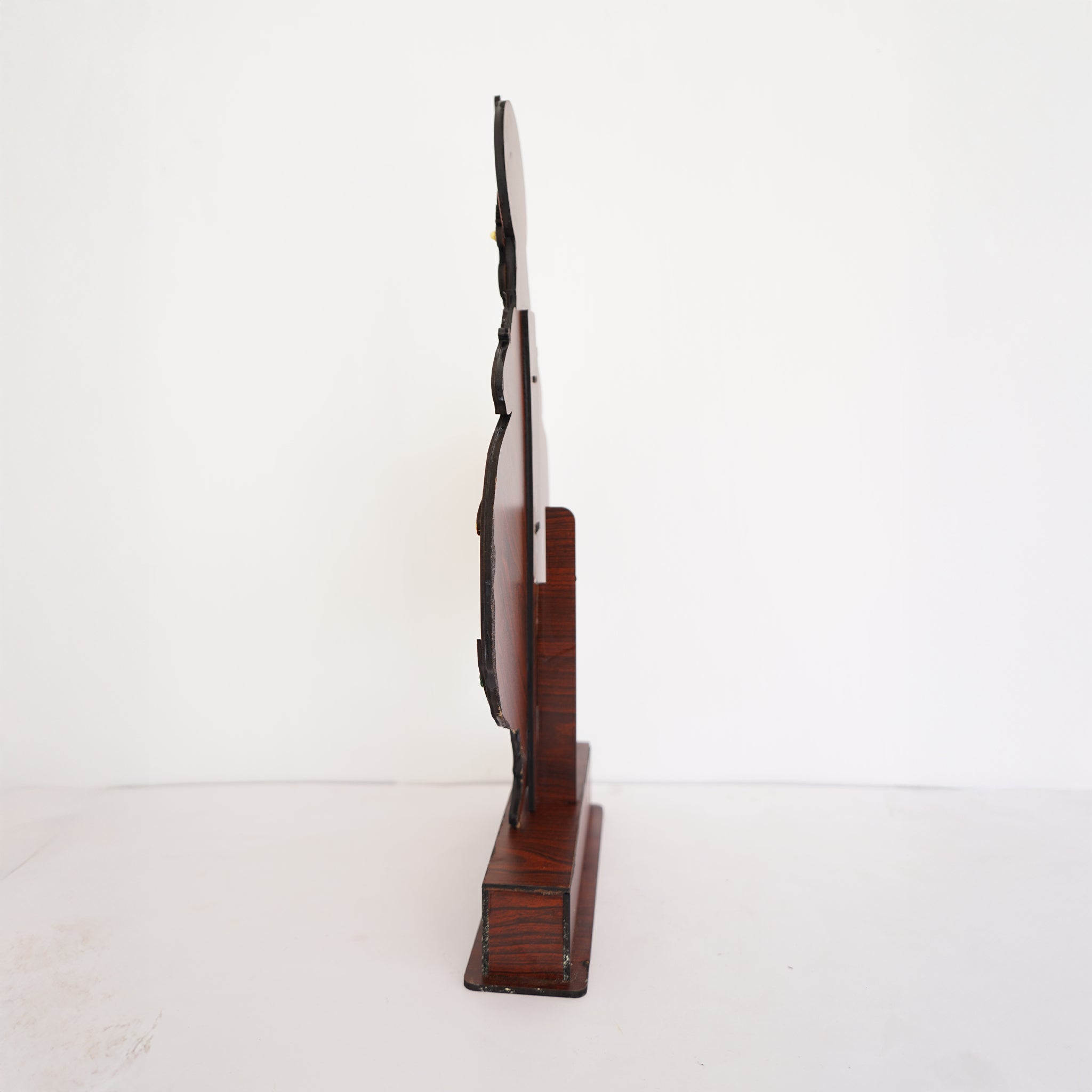 Handcrafted Kerala Dance Figurine Kathakali Stand Room Decor on Wooden Base