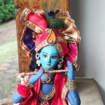 Handmade Fabric Doll Krishna