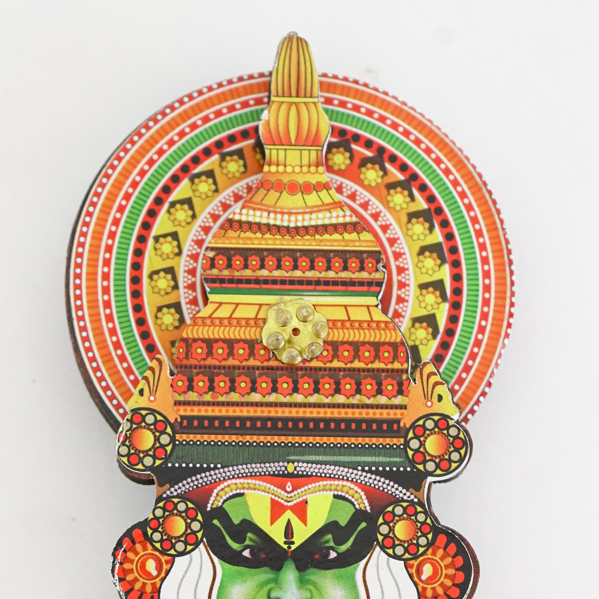 Handcrafted Kathakali Half Posture - Traditional Kerala Table Decor
