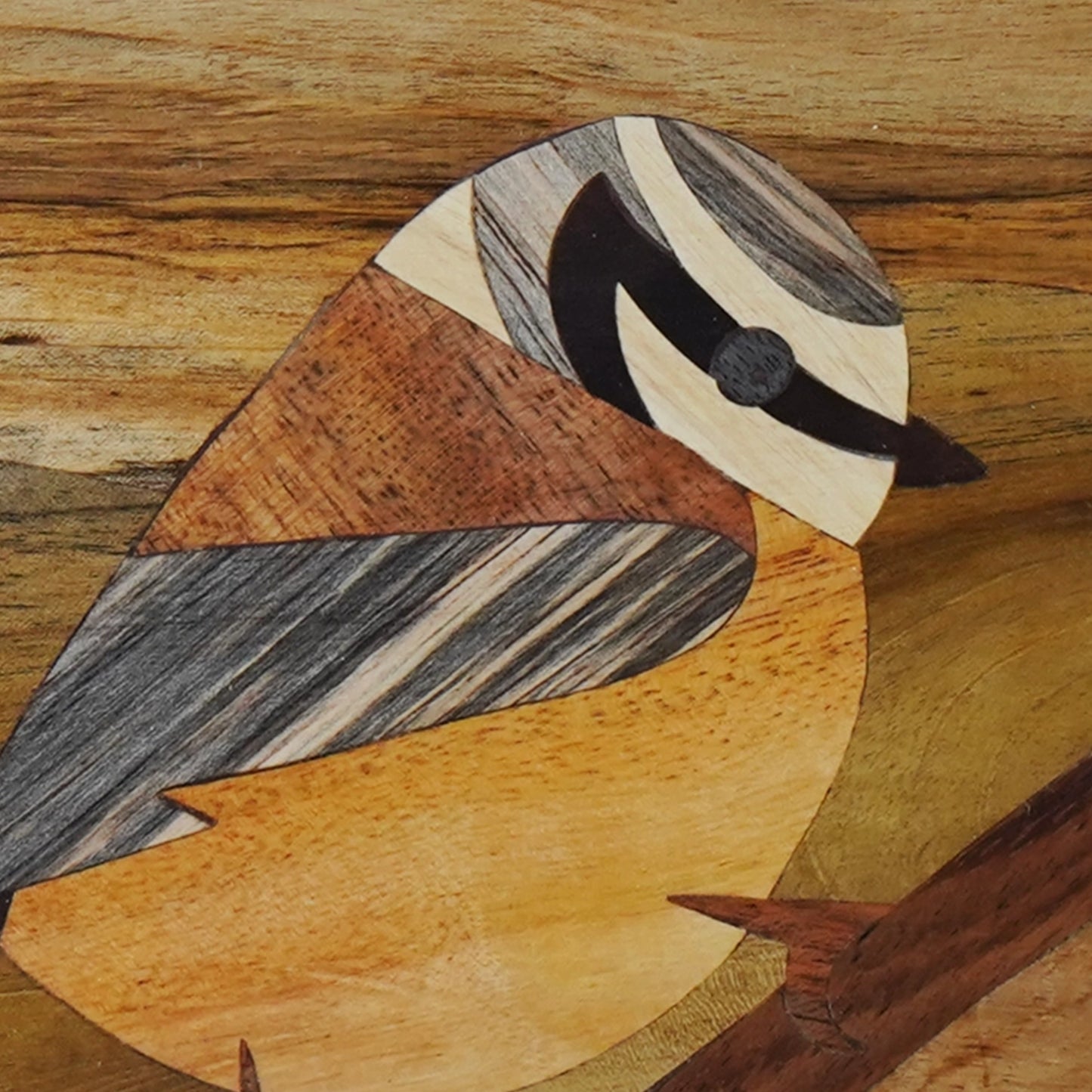 Mysore Wooden Inlay Artwork Sparrow-Made to Order