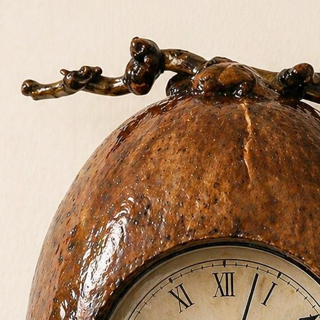 Kerala Handcrafted Coconut Husk Clock | Eco-Friendly Natural Wall Clock