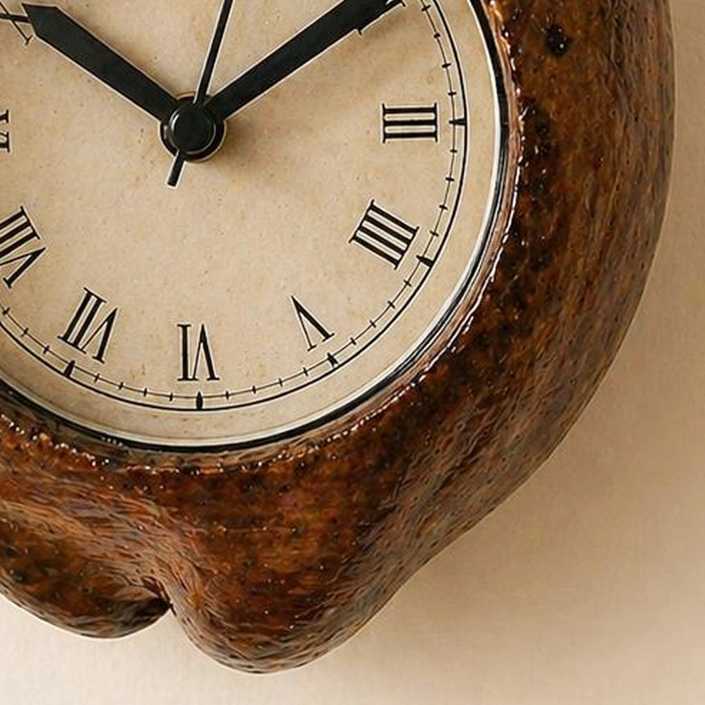 Kerala Handcrafted Coconut Husk Clock | Eco-Friendly Natural Wall Clock