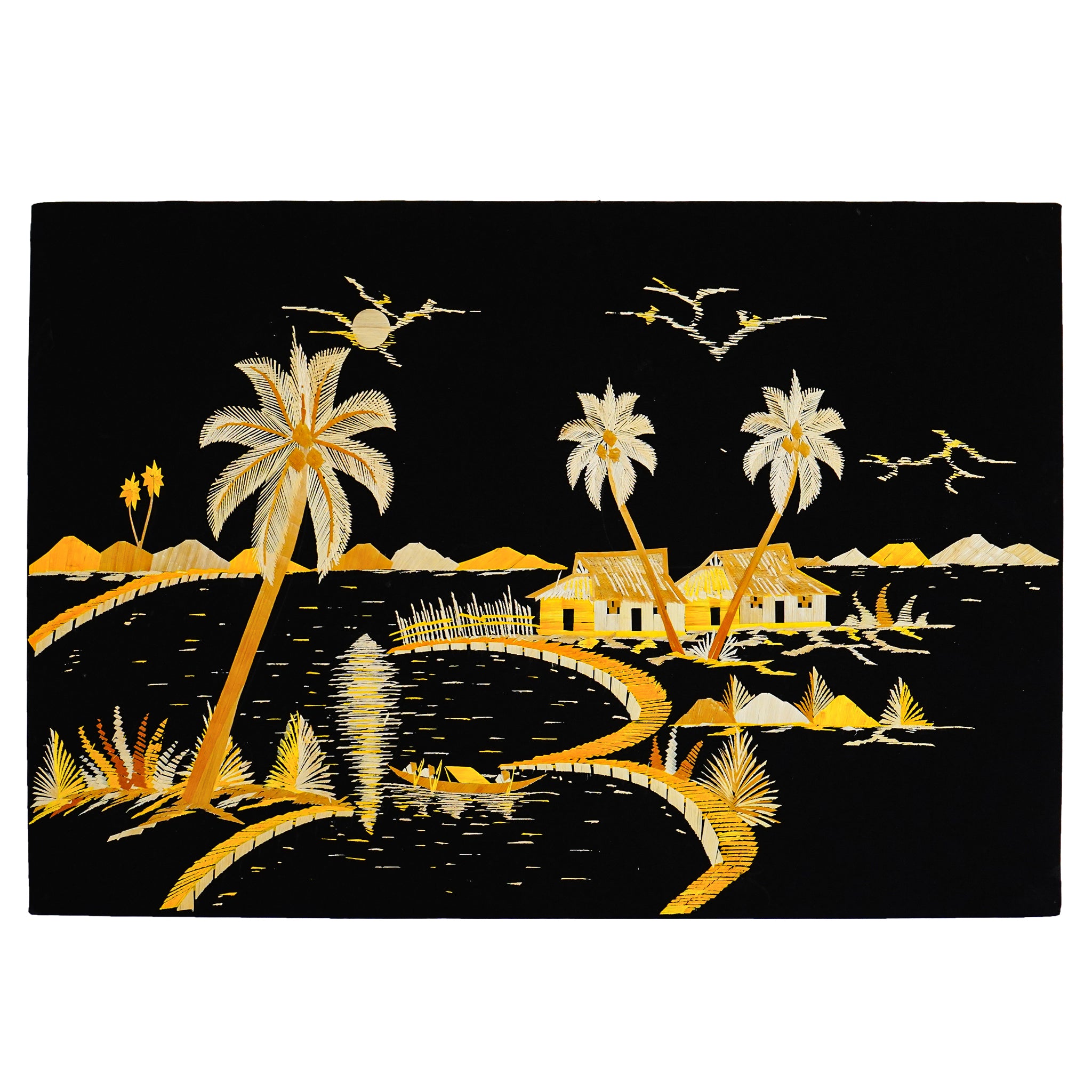 Eco - Friendly Traditional Kerala Straw Art - Village Vistas - Culturati