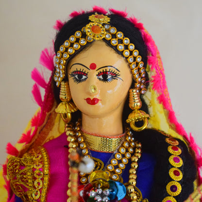 Handmade Fabric Doll Dandiya Diva