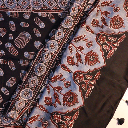 Shop Luxurious Ajrak Silk Stoles Online