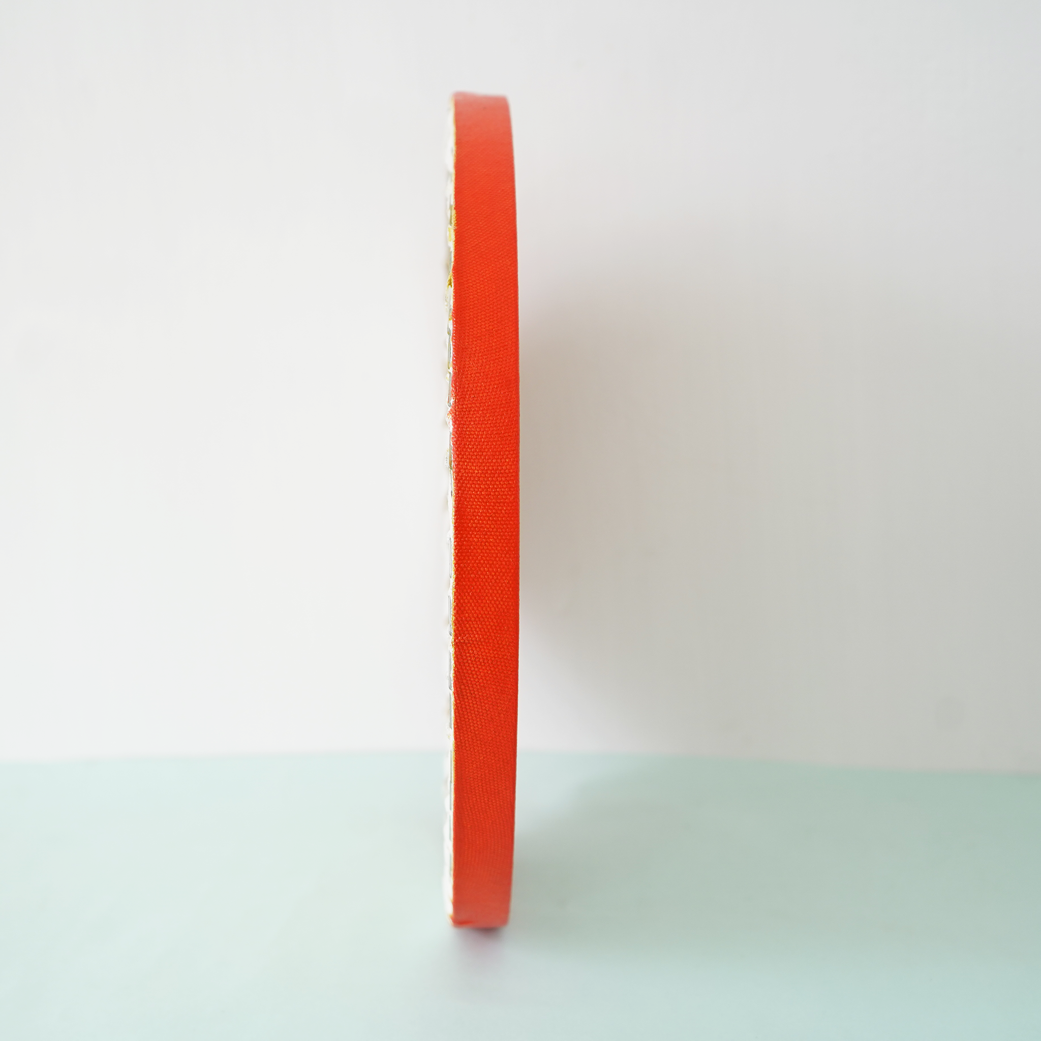 Kerala Mural Art Masterpiece: Eternal Love of Krishna and Radha Round Frame(Dia - 12 inches) mural painting wall art by Culturati