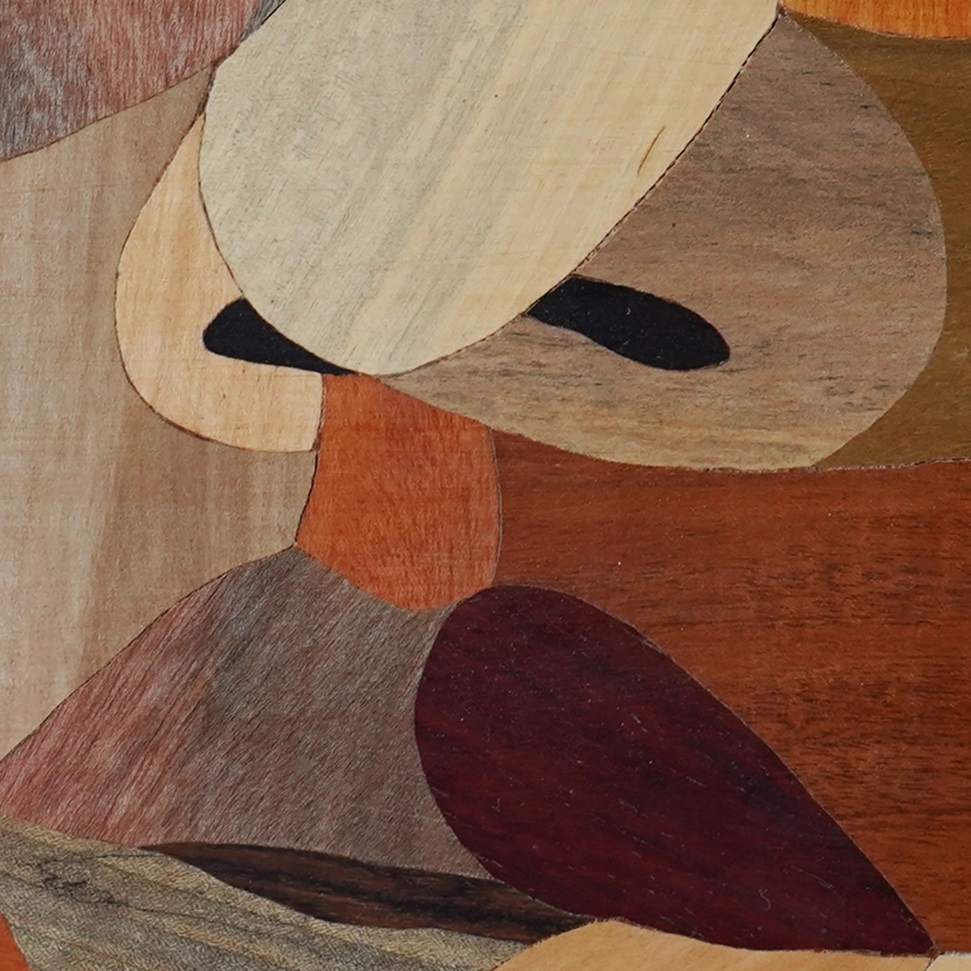 Abstract Couple Face Wooden Inlay Art – Culturati