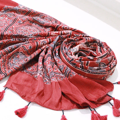 Shop Luxurious Ajrak Silk Stoles Online