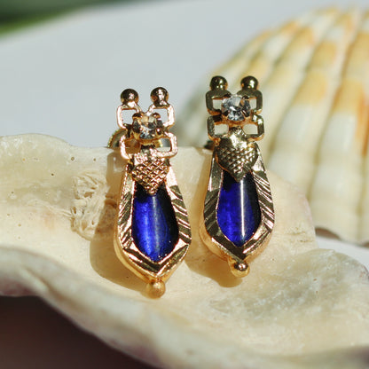 Blue Nagapadam Palakka Earrings