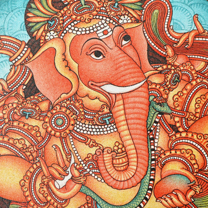 Kerala Mural Masterpiece: Lord Ganesha acrylic paniting Shop Online