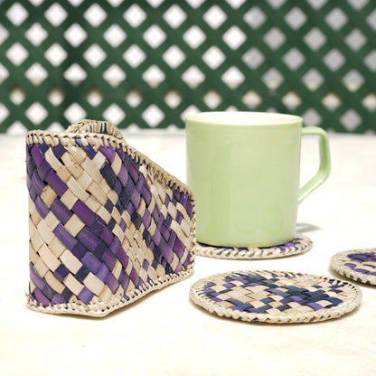 Shop Handcrafted Thazha Screw-pine Coasters Online