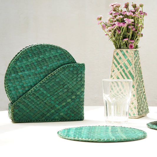 Shop Handcrafted Eco-friendly Thazha Screw-pine Table Mats Online