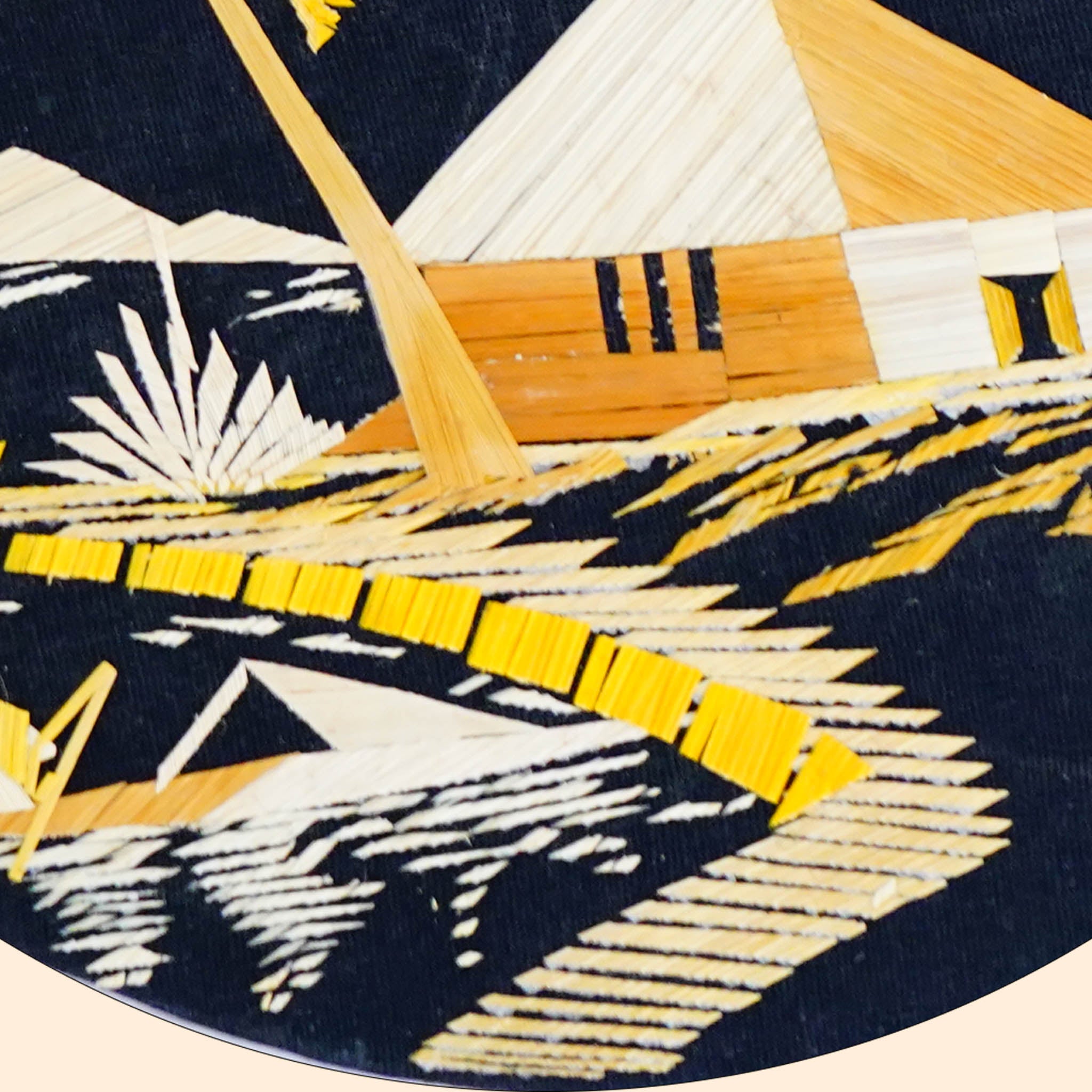 Traditional Kerala Straw Art - Farmstead Fables (Pack of 2)