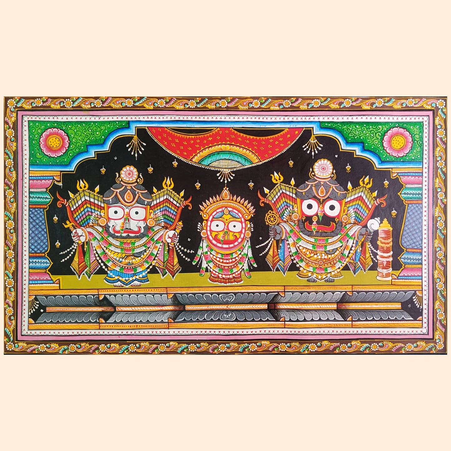 Pattachitra: Jagannath in Nagarjuna Incarnation