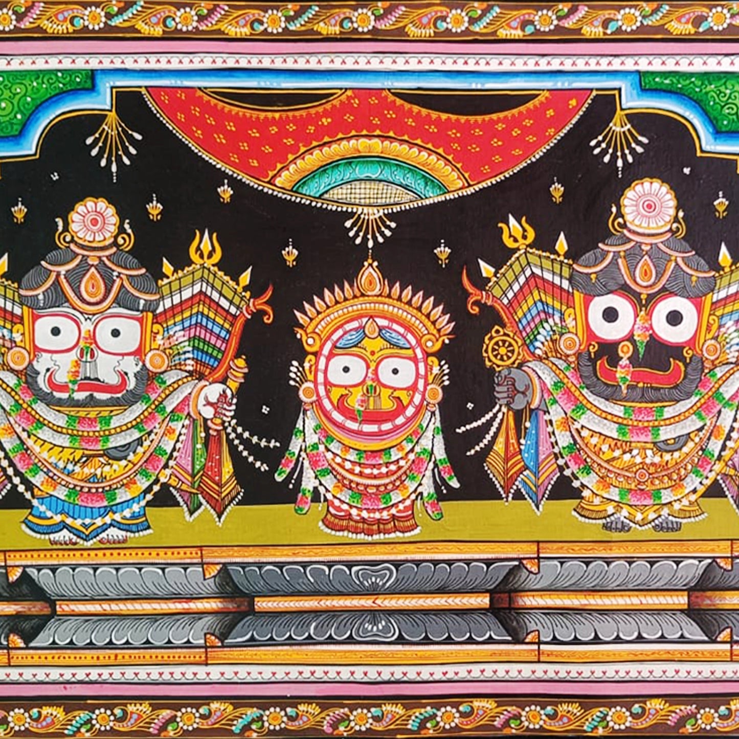 Pattachitra: Jagannath in Nagarjuna Incarnation