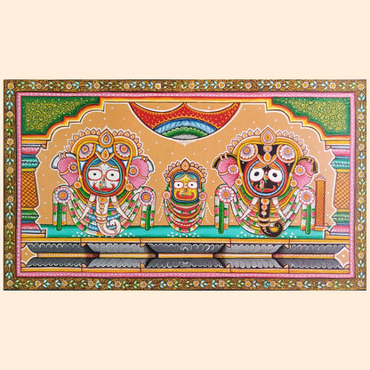 Traditional Pattachitra Jagannath: Gajanana Incarnation