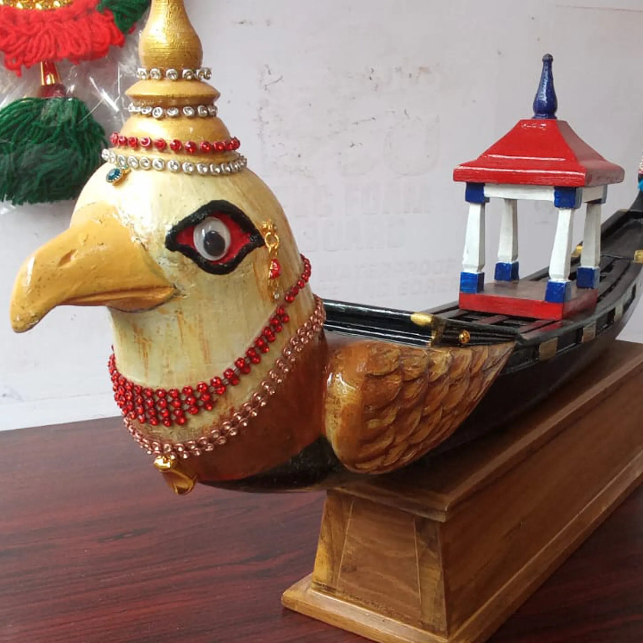 Thiruvonathoni Miniature crafted from premium teakwood Kerala Heritage