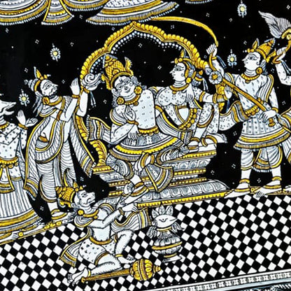 Pattachitra Painting: Rama Pattabhishekam