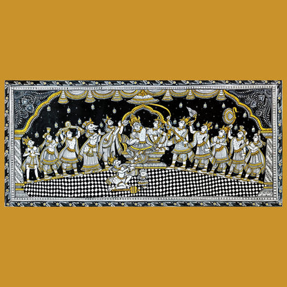 Pattachitra Painting: Rama Pattabhishekam