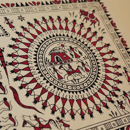 Pattchitra Tribal Art with Mandala