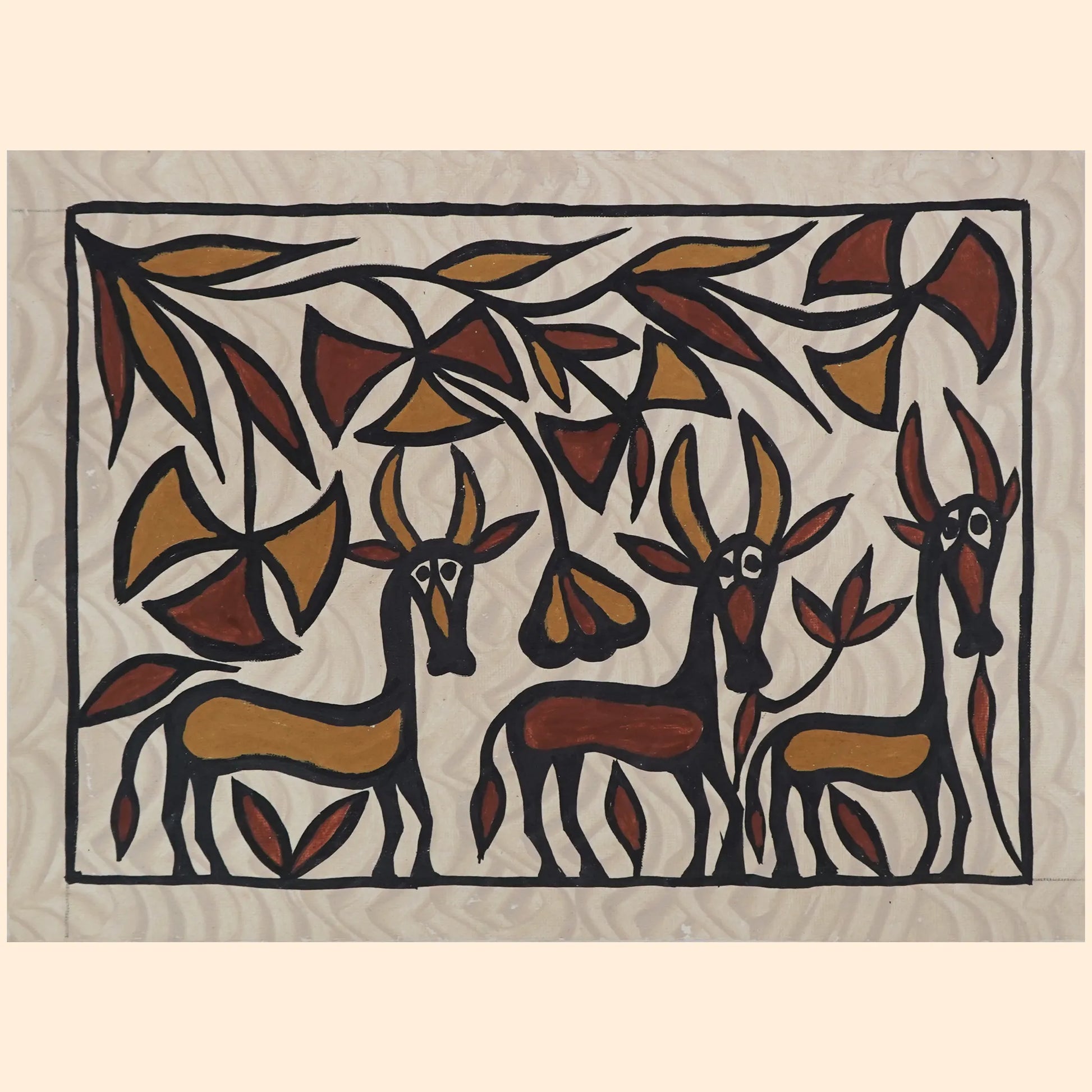 Sohrai Tribal Art Animals