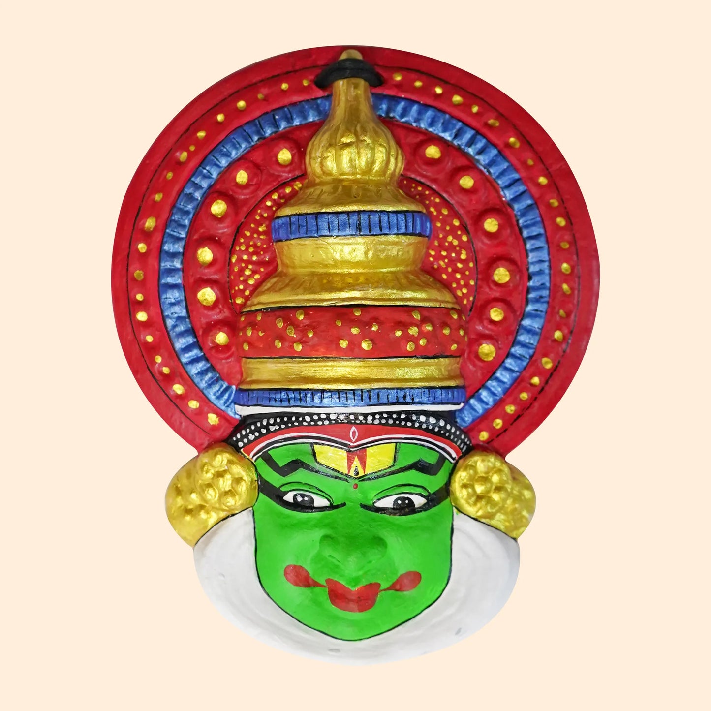 Handcrafted Terracotta Colorful Kathakali Mask