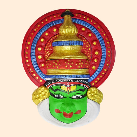 Terracotta Kathakali Mask Front
