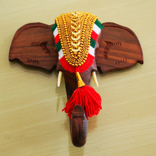 Elephant Pooram Head - Rosewood