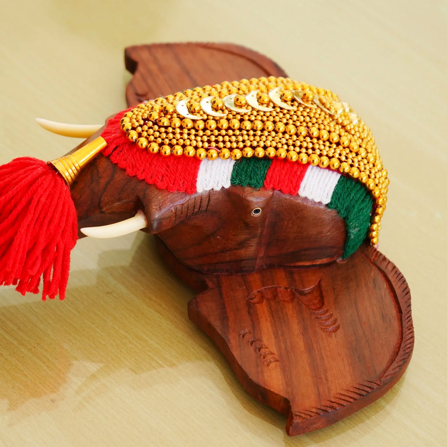 Elephant Pooram Head - Rosewood