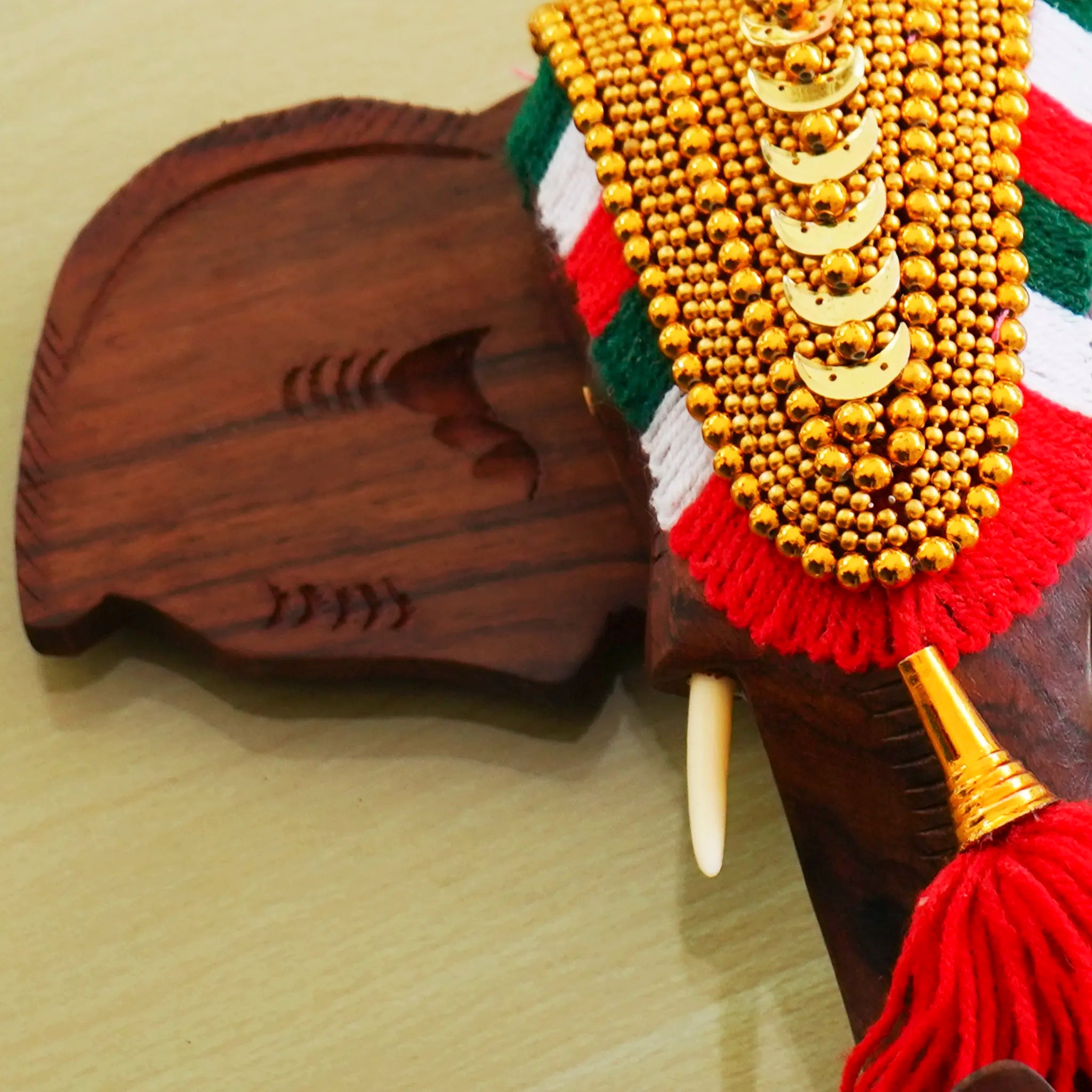 Pooram head elephant sculpture Ear