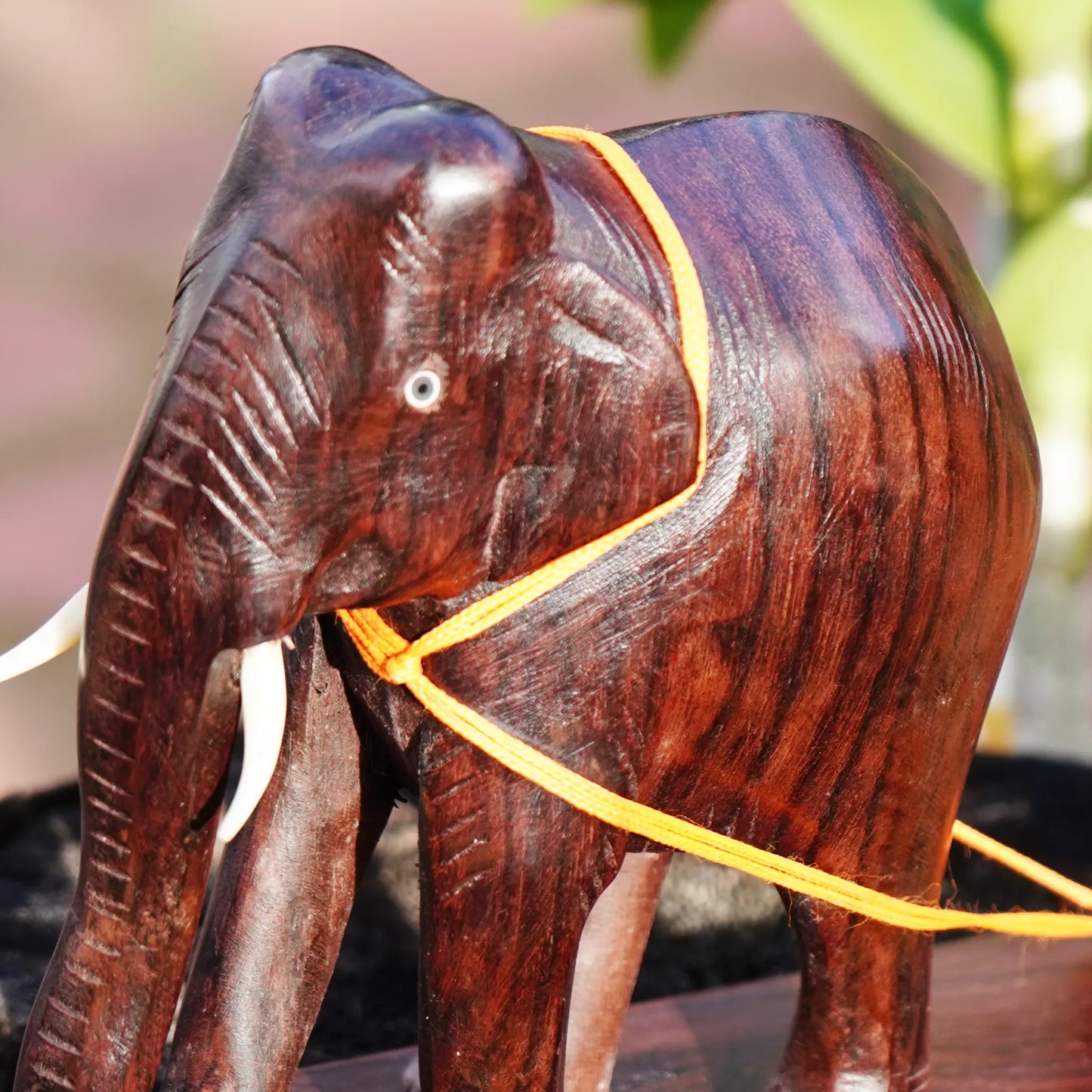 Handcrafted Rose wood Elephant Cart