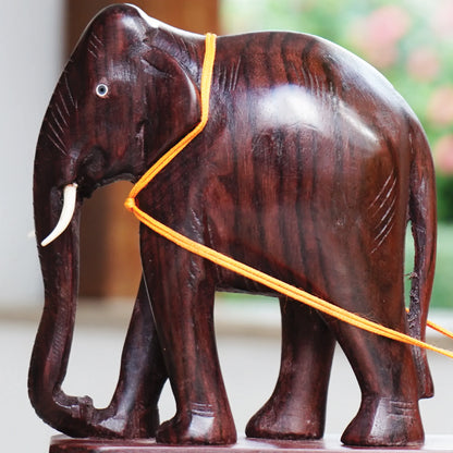 Handcrafted Rose wood Elephant Cart