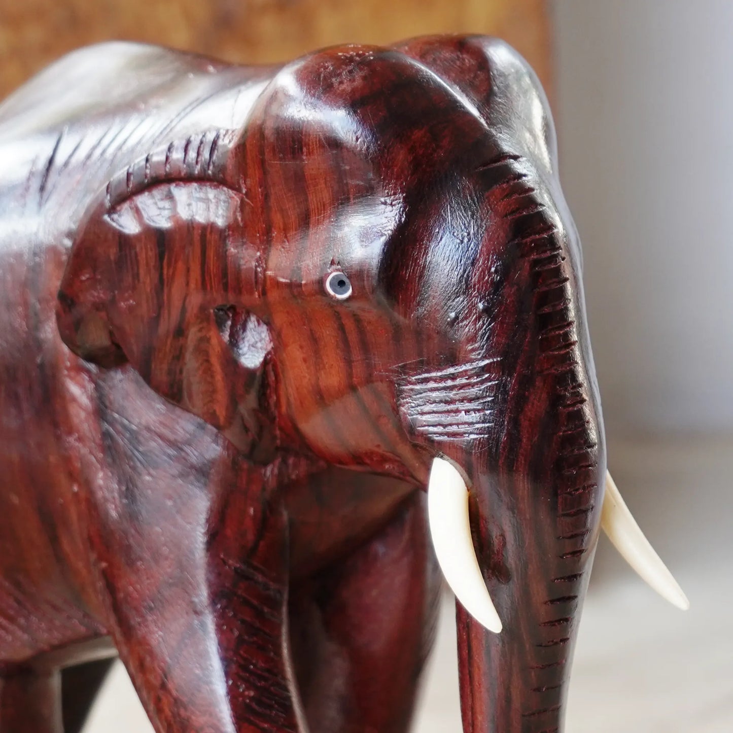 Rosewood Plain Elephant is a timeless  sculpture masterpiece side