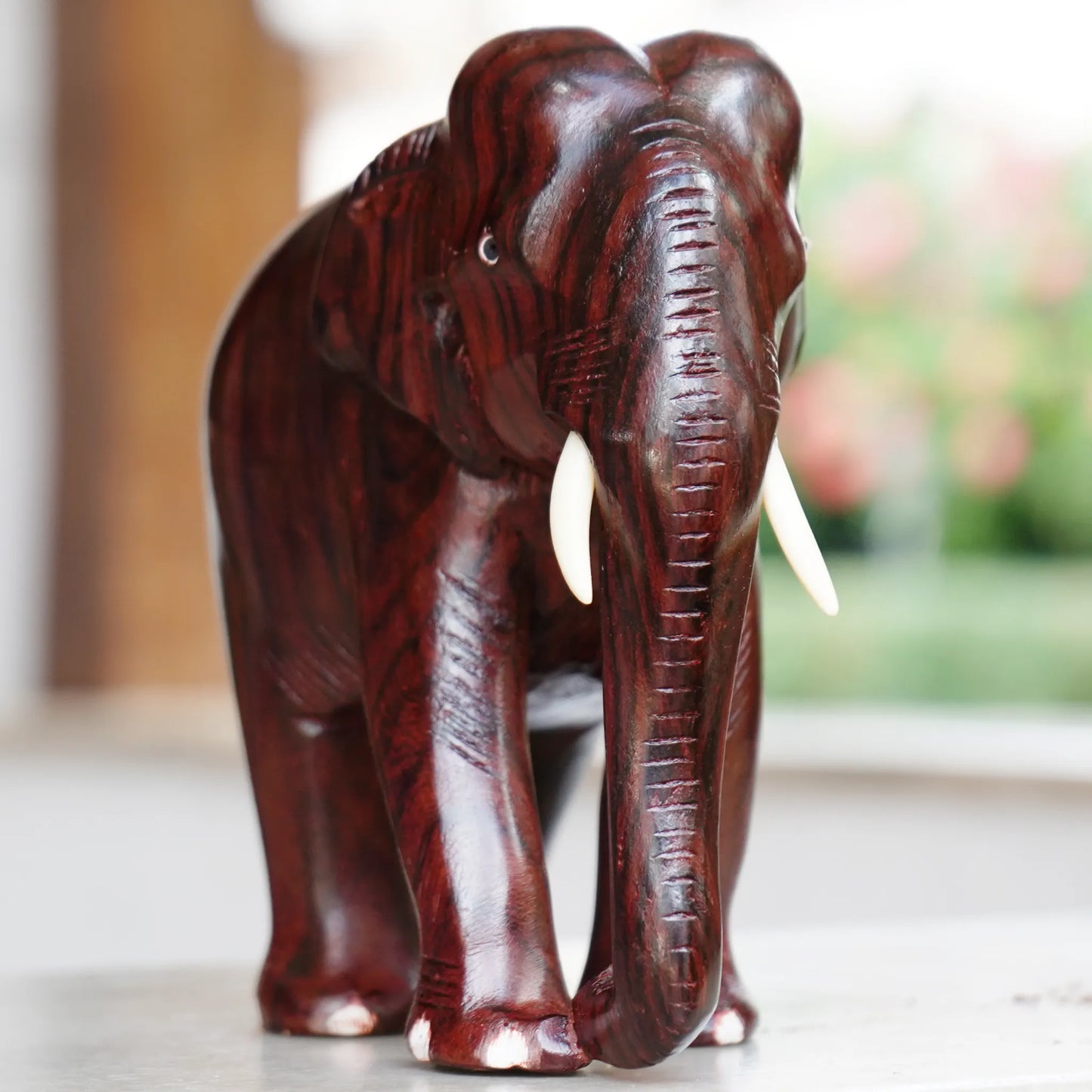 Rosewood Plain Elephant is a timeless  sculpture masterpiece