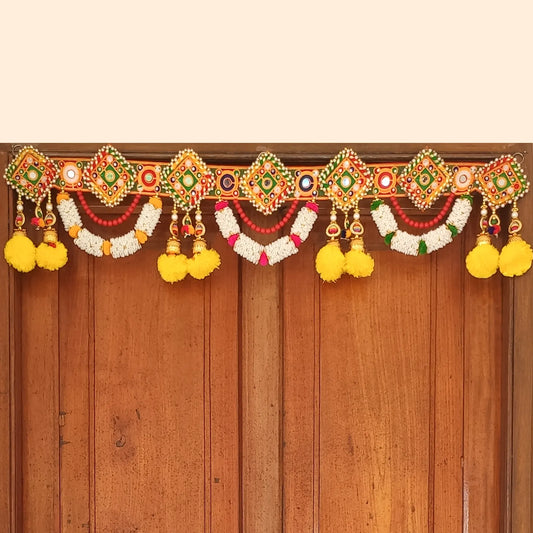 Colorful Patch Work Toran - Door Decor