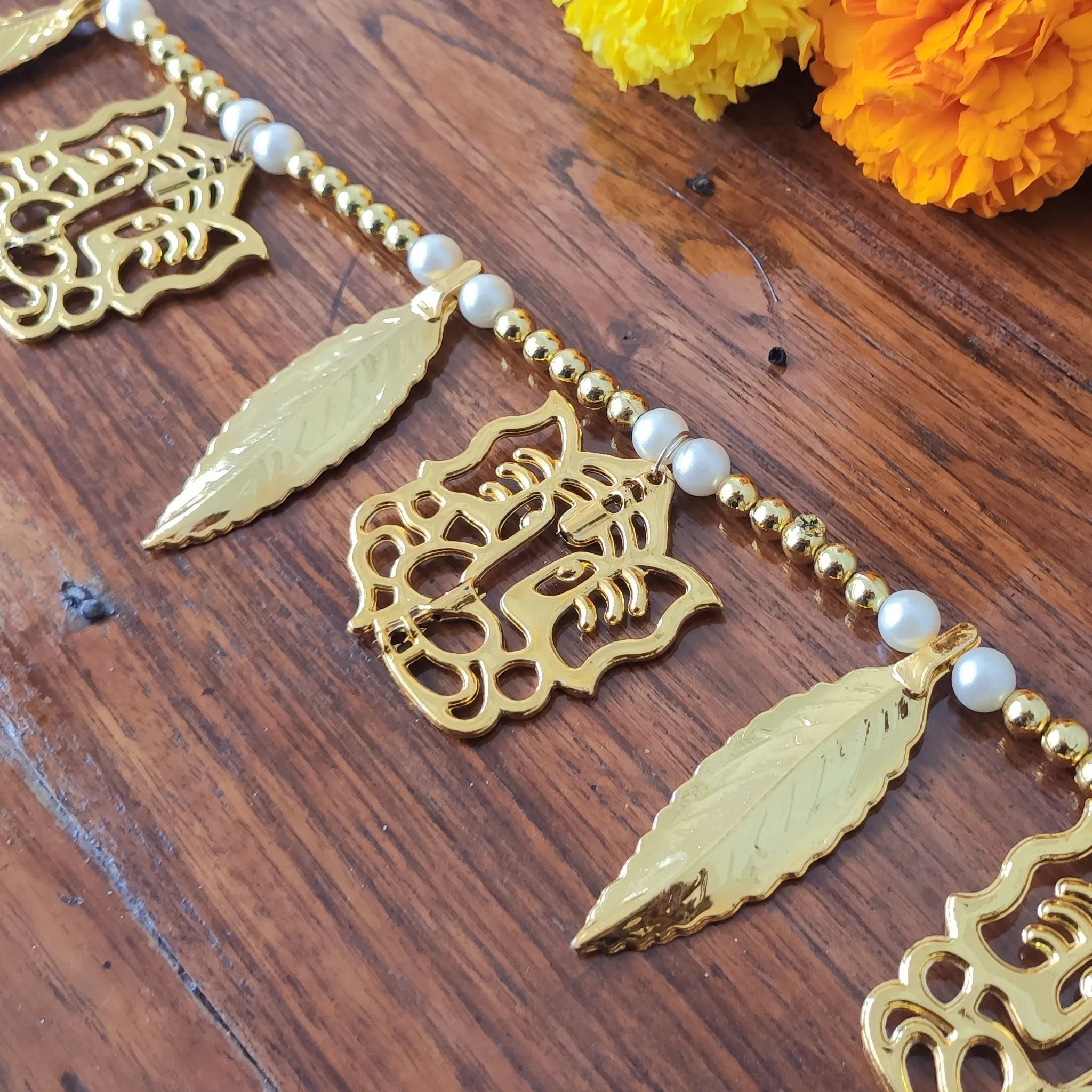 Beaded ganesha toran