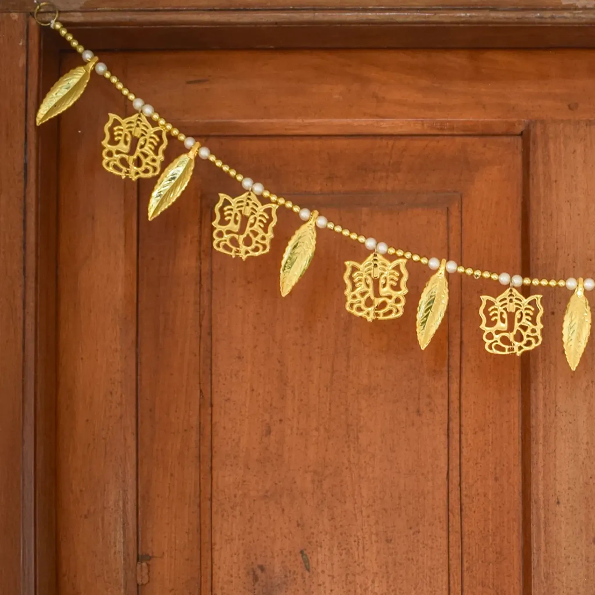 Beaded ganesha toran